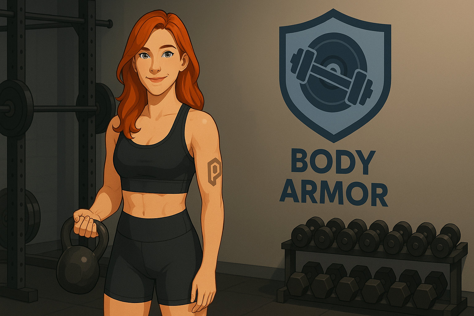 Athletic training with kettlebell and timer