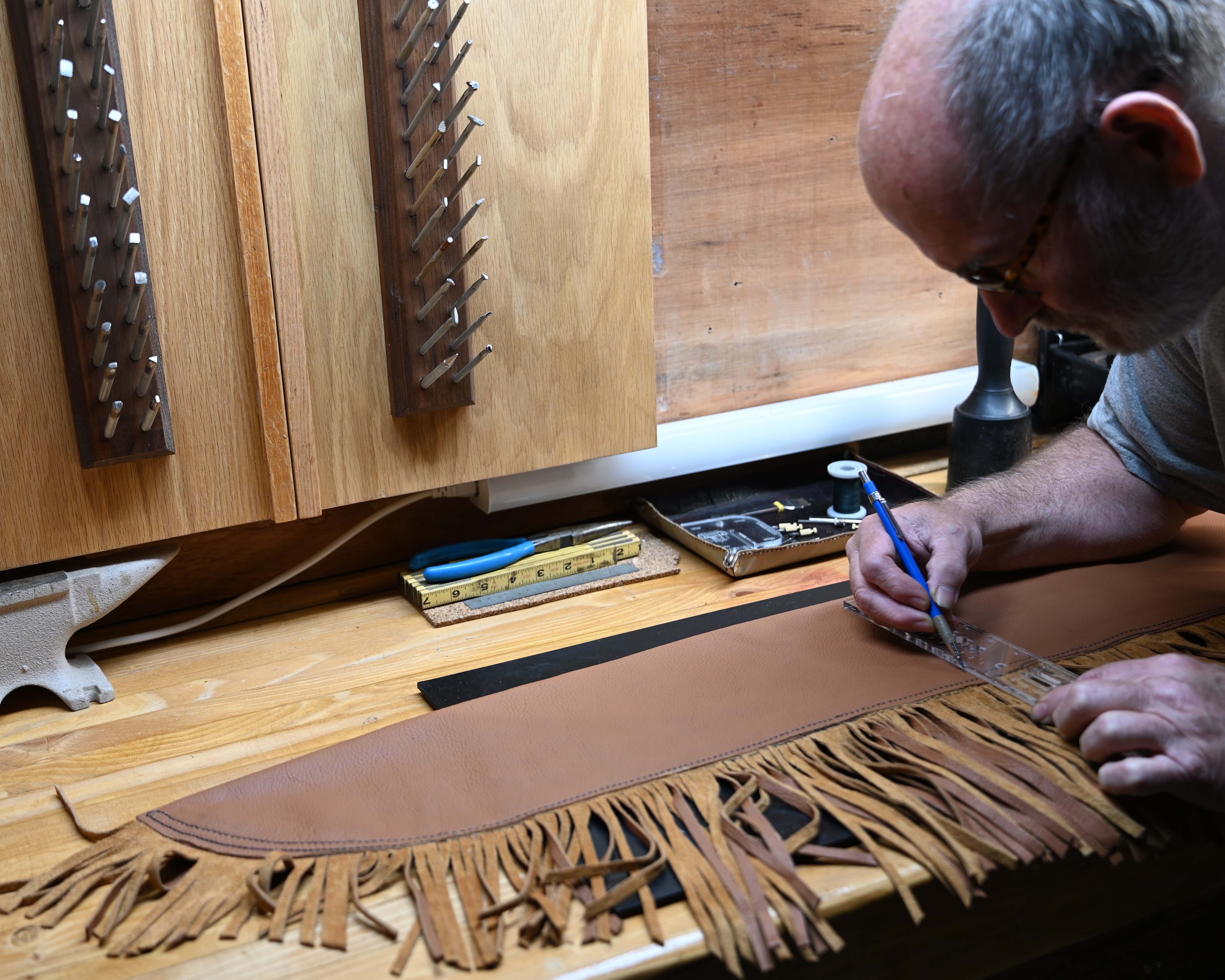 Steve working in the shop